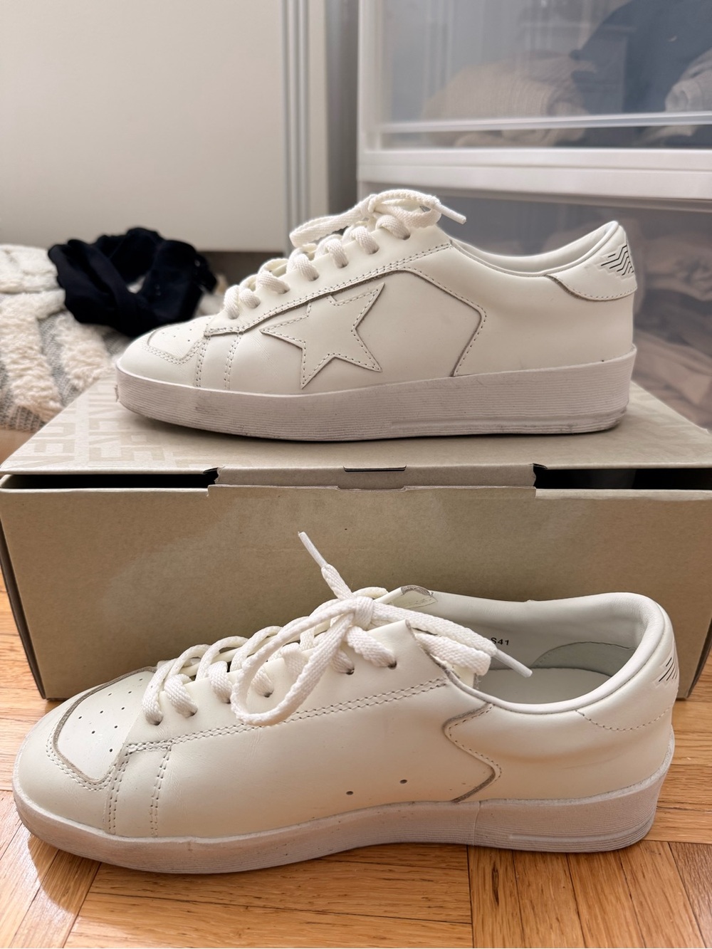 Golden goose stardan total white sneakers - Picture 1 of 9